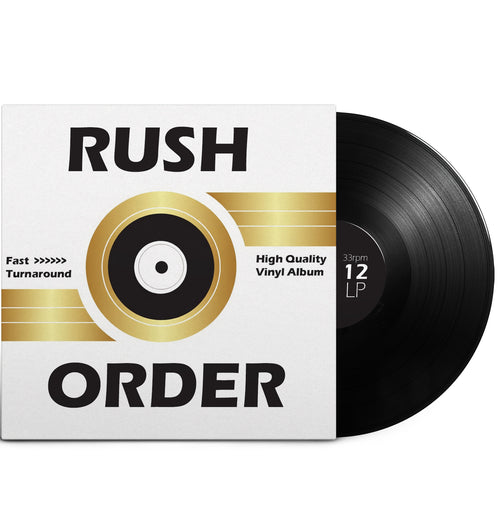 Rush order custom vinyl record pressing – fast turnaround personalized vinyl