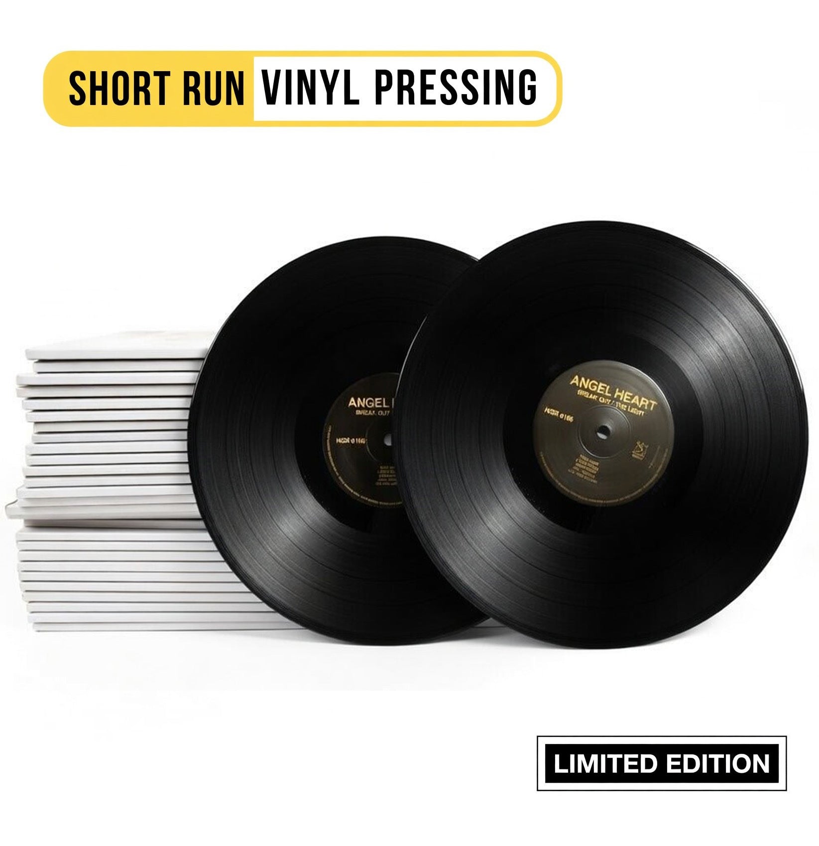 Short run vinyl pressing – small batch custom vinyl records for artists and labels in disco bags